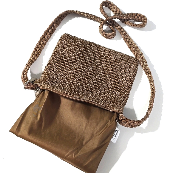 The Sak Tan Woven Crossbody Bag - Picture 3 of 8